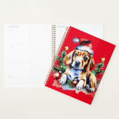 Chien de Noël mignon (Devant avec enveloppe)