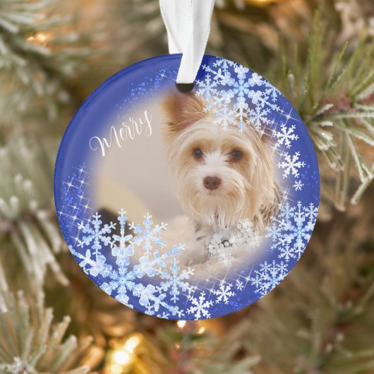 Chien de Noël Ornement bleu (Arbre)