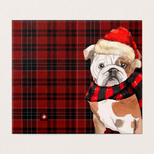 Chien de Noël Rouge Fête Pâté (Outside Unfolded)