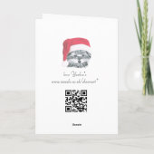 Chien de Noël Yorkie, Joyeuse carte mère de Noël (Dos)
