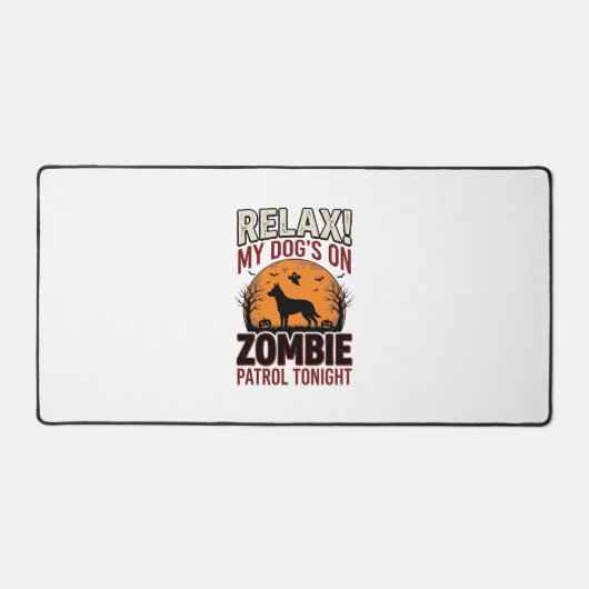 Chien de patrouille zombie Halloween Gravure vinta (Recto)
