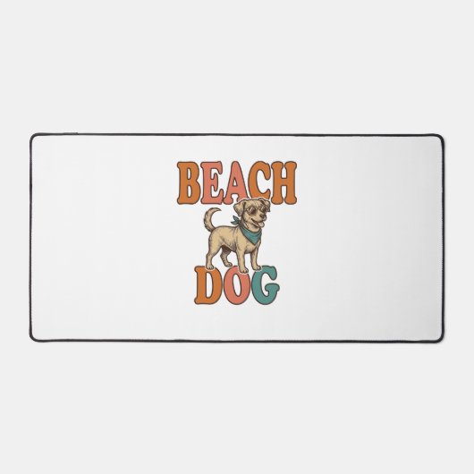 Chien de plage gravure vintage conception graphiqu (Recto)