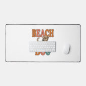 Chien de plage gravure vintage création graphique_ (Clavier et souris)