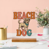 Chien de plage gravure vintage graphisme_1 (Mariage)