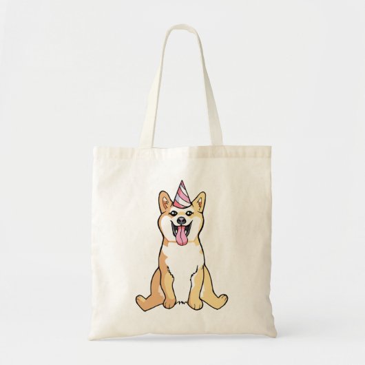 Chien de Shiba Inu dessinant le sac fourre-tout (Devant)