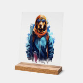 Chien de Ski dans des Lunettes de Ski 5 (Angle)