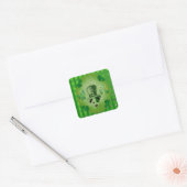 Chien de St. Patrick avec Stickers Dessin Shamrock (Enveloppe)