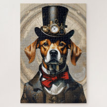 Chien de Steampunk Jig Saw Puzzle