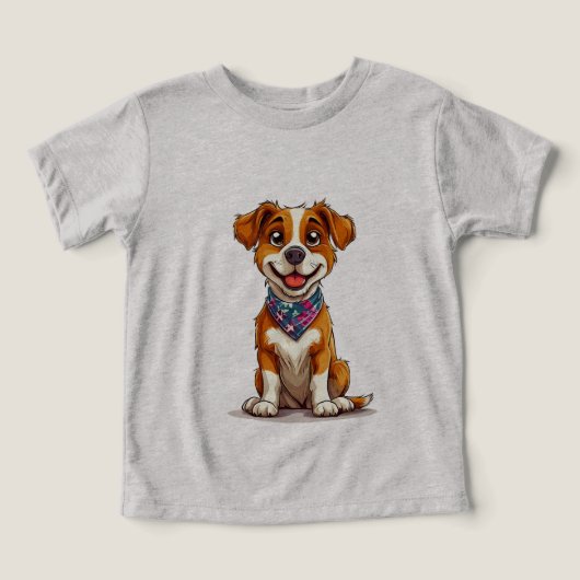 Chien de style dessin animé adorable (Design Recto)