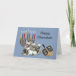 Chien de taule français Chanukah Carte Menorah Dre<br><div class="desc">Se souvenir de sa famille et de ses amis pendant la saison de Chanukah est un merveilleux moyen de rester en contact avec les gens qui vous aiment et qui vous tiennent à coeur. J'ai créé ces cartes de chien Chanukah avec amour et attention et je suis sûr que quiconque...</div>