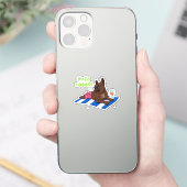 Chien de taule français Profitez de l'été Sticker  (Téléphone)