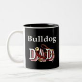 Chien de taureau anglais Papa Mug (Gauche)