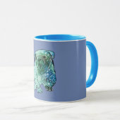Chien de taureau français Mandala Combo Mug (Devant droit)