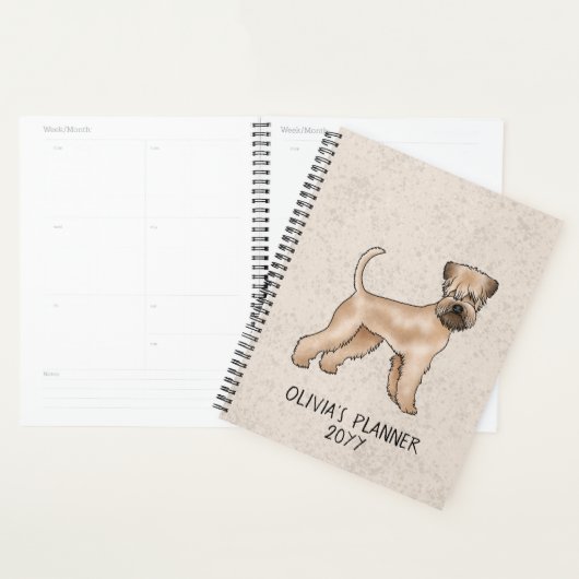 Chien De Terrier Roulé Sur Le Beige Avec Texte (Devant avec enveloppe)