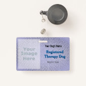 Chien de thérapie homologué - Badge pourpre (Front with Retractable)