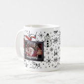 Chien de vacances de Noël Theme Café Mug (Devant gauche)