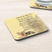 Chien de Yorkshire Terrier - dessous de verre de (Côté gauche)