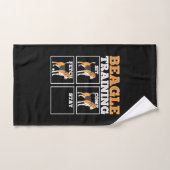 Chien d'entraînement beagle (Serviette à main)