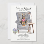 Chien Doberman | Faire-part de déplacement (Devant)