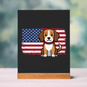 Chien Drapeau Américain Vectoriel Patriotique (Neutre)