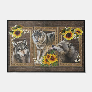 Chien Drôle Avec Tapis De Tournesol, Nouvelle Mais