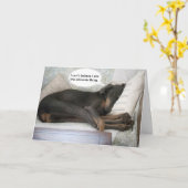 Chien drôle de bien obtenir carte (Fleur jaune)