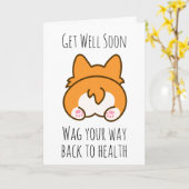 chien drôle obtenir bien bientôt cartes (Fleur jaune)