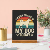 Chien Drôle Parlant Coucher de Soleil Rétro (Mariage)