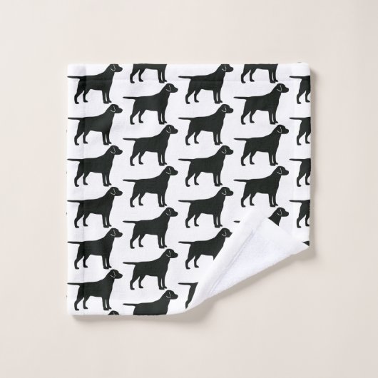 Chien du Black Lab (Gant de toilette)