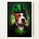 Chien du Staffordshire américain à la St. Patrick' (Dos)
