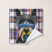 Chien écossais (Gant de toilette)