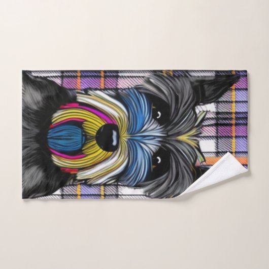 Chien écossais (Serviette à main)