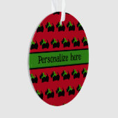 Chien écossais à plat personnalisé (devant)