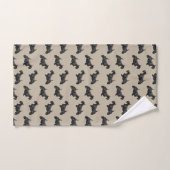 Chien écossais avec collier tatan (Serviette à main)