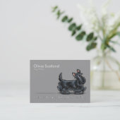 Chien écossais Carte de visite de l'animal de comp (Debout devant)