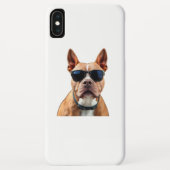 Chien en lunettes de soleil iPhone / coque ipad (Dos)