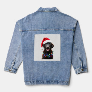 Chien en pyjama à lumières de sapin de Noël Labrad