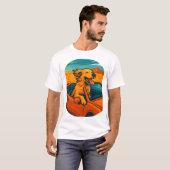 Chien en T-shirt décapotable (Devant entier)