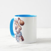Chien endormi avec tasse de café (Devant gauche)