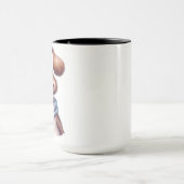 Chien endormi avec une tasse de café (Centre)