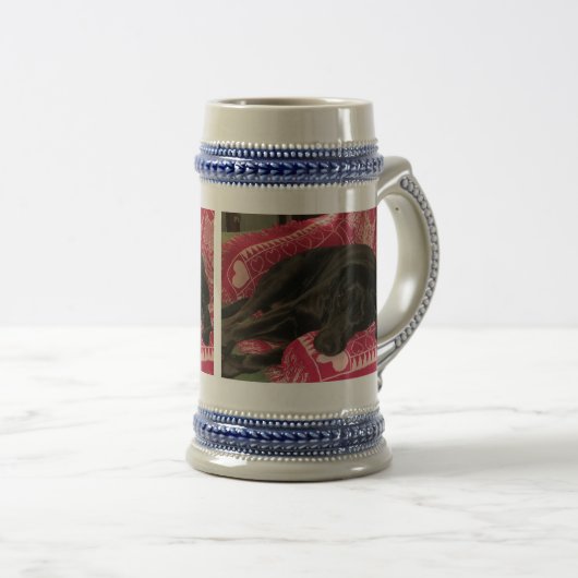 Chien endormi Stein Mug (Devant droit)