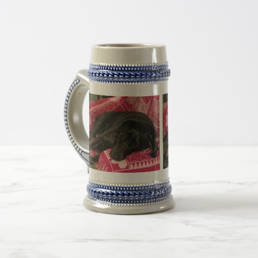 Chien endormi Stein Mug (Devant gauche)