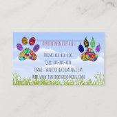 Chien et chat animal de compagnie Grooming Cartes (Dos)