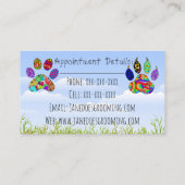 Chien et chat animal de compagnie Grooming Cartes  (Dos)