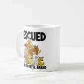 Chien et chat secourus est ma Mug de race préférée (Devant gauche)