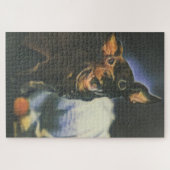 Chien Et Son Puzzle De Jouet (Horizontal)