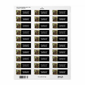 Chien Étiquette de adresse berger allemand (Feuille entière)