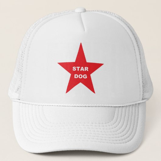 Chien étoile casquette sur Red Star (Devant)