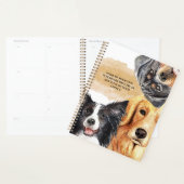 Chien face de grandes races aquarelle art réaliste (Devant avec enveloppe)