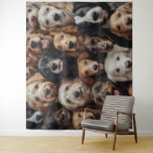 Chien face de la tapisserie (En situation)